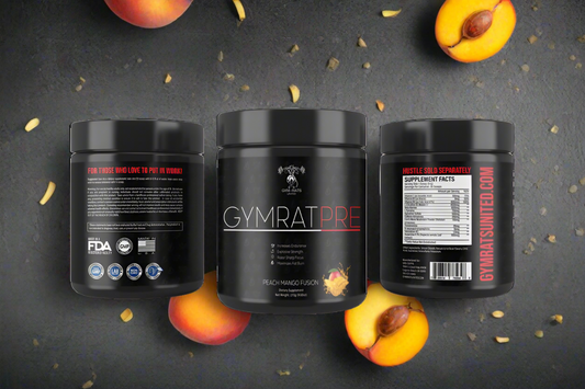 GYMRATPRE - Peach Mango Fusion. Available Now.