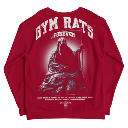 GYMRATSUNITED TILL I DIE CREWNECK - BURGUNDY